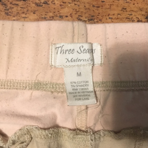 Maternity Casual Khaki Pants - Picture 2 of 4